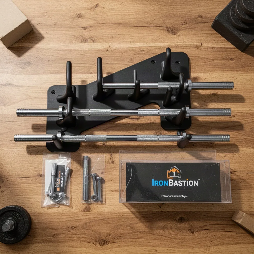 IronBastion Wall Barbell Storage Hanger